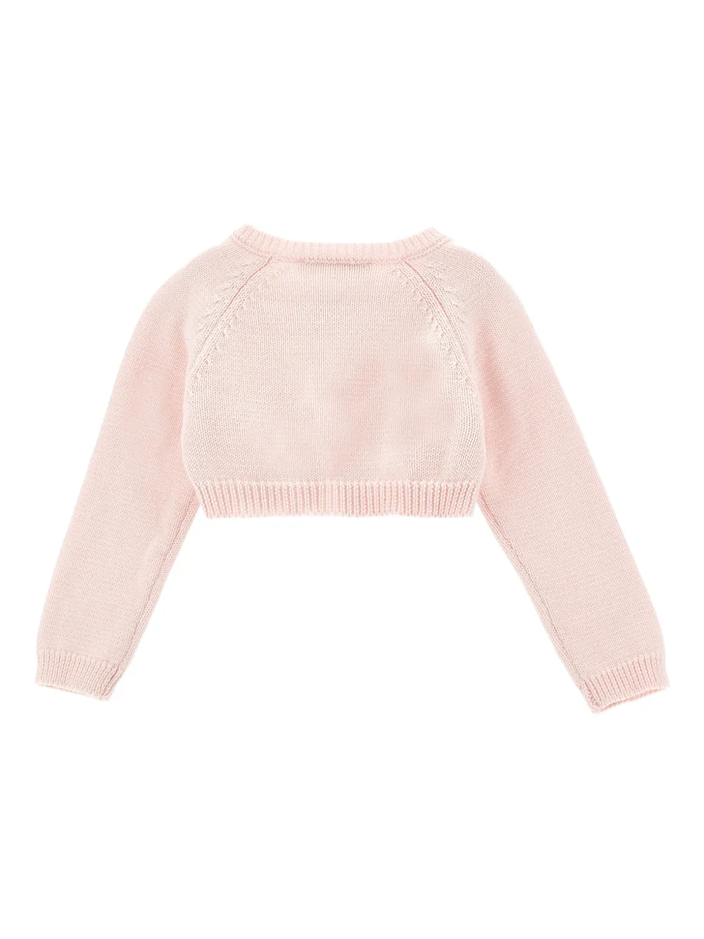  Monnalisa Bow Appliqué Top - Pink 
