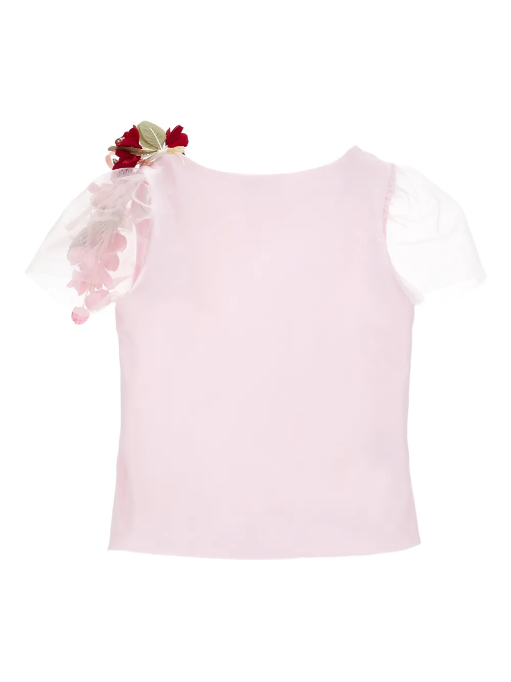 Monnalisa Tulen shirt met ruches Roze