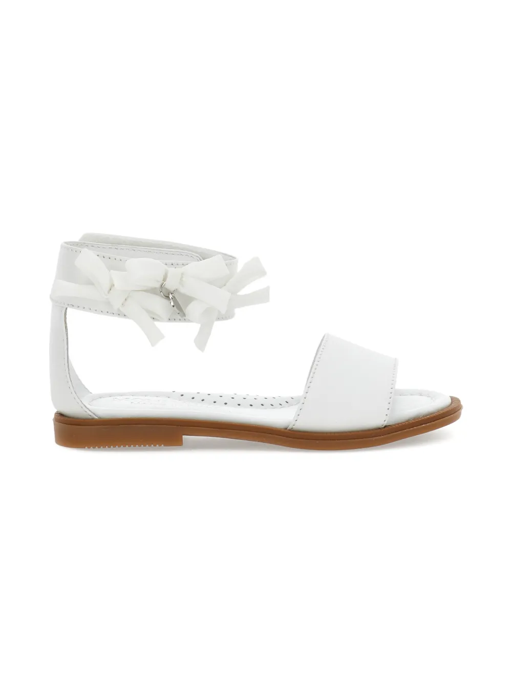 Monnalisa Sandalen met bloembedel Wit