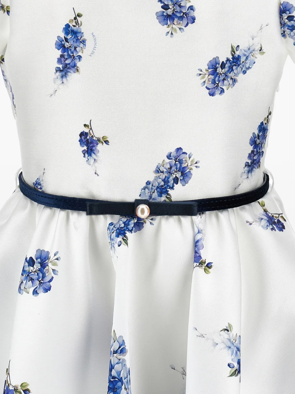 Monnalisa Jurk met bloemenprint Wit