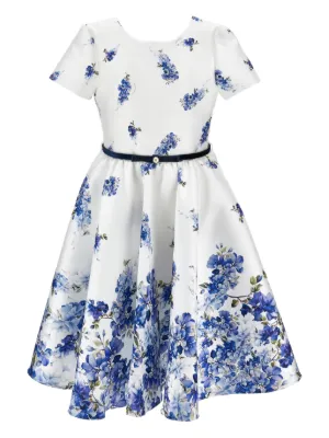 Dolce & Gabbana Kids マジョリカ シルクワンピース | イエロー