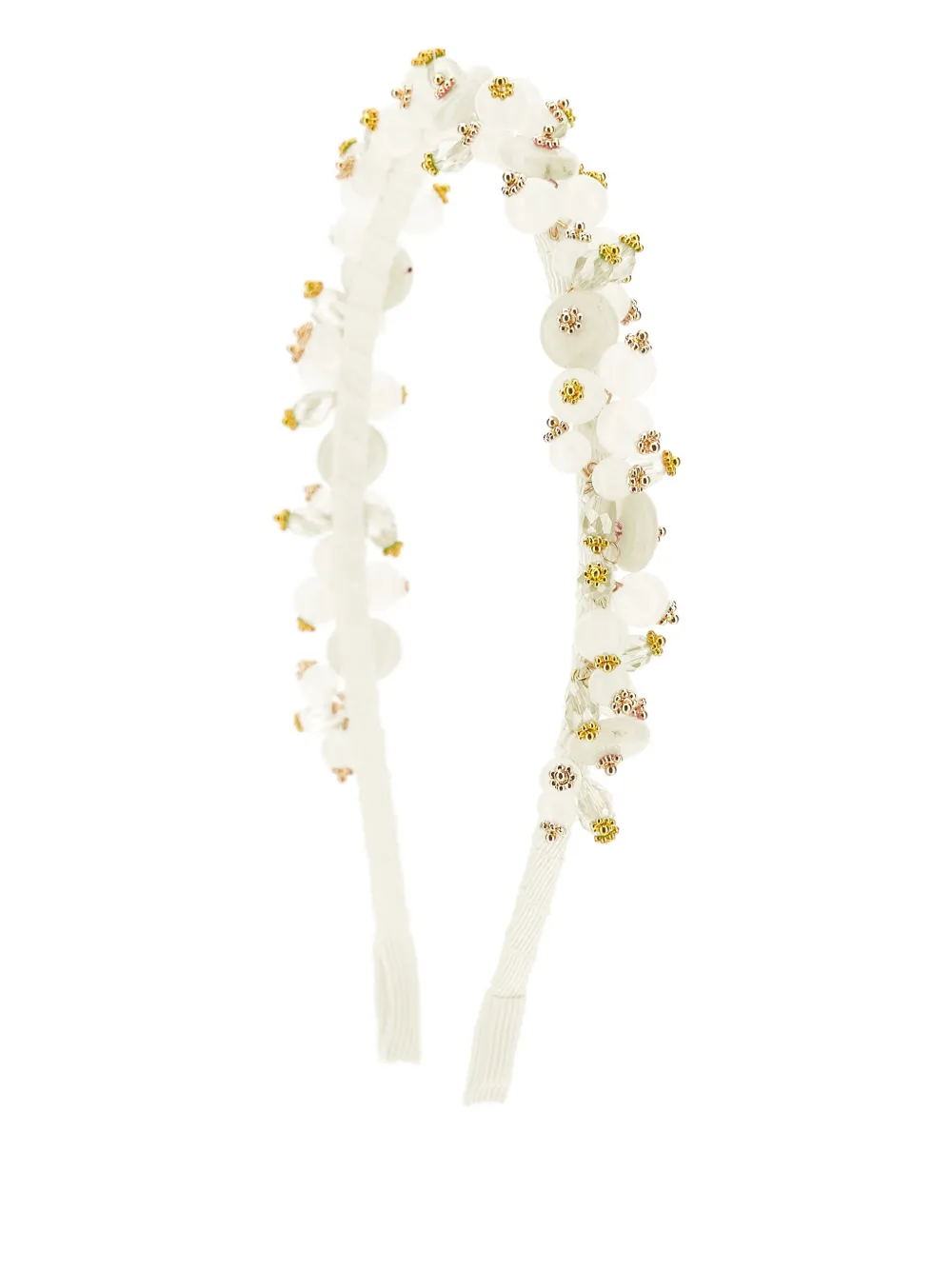 Monnalisa Accessorio per capelli con perline - Bianco