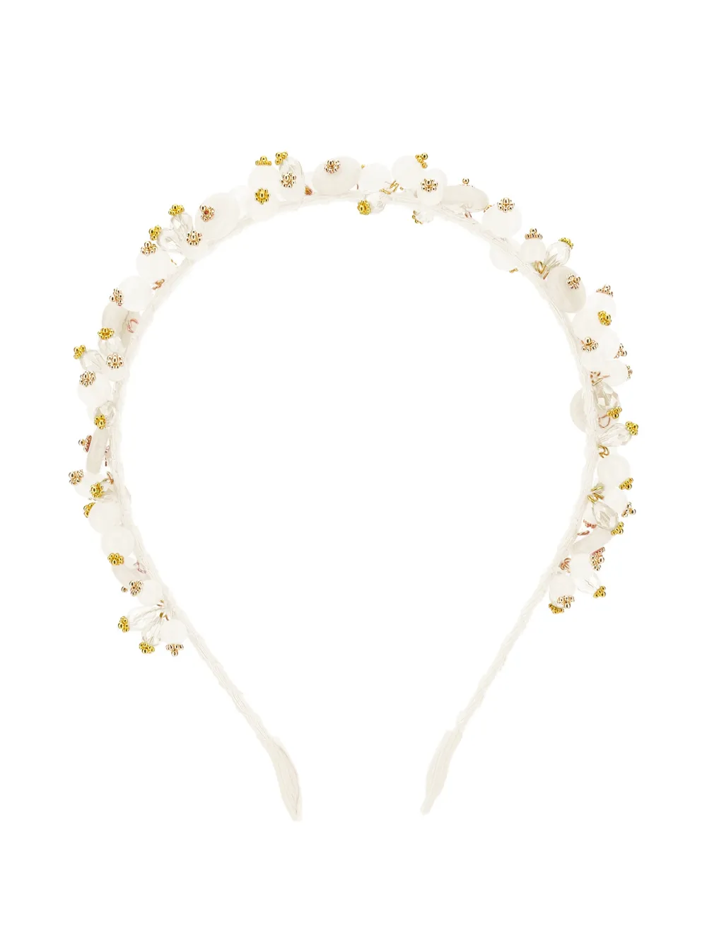  Monnalisa Beaded Hair Accessory - White 