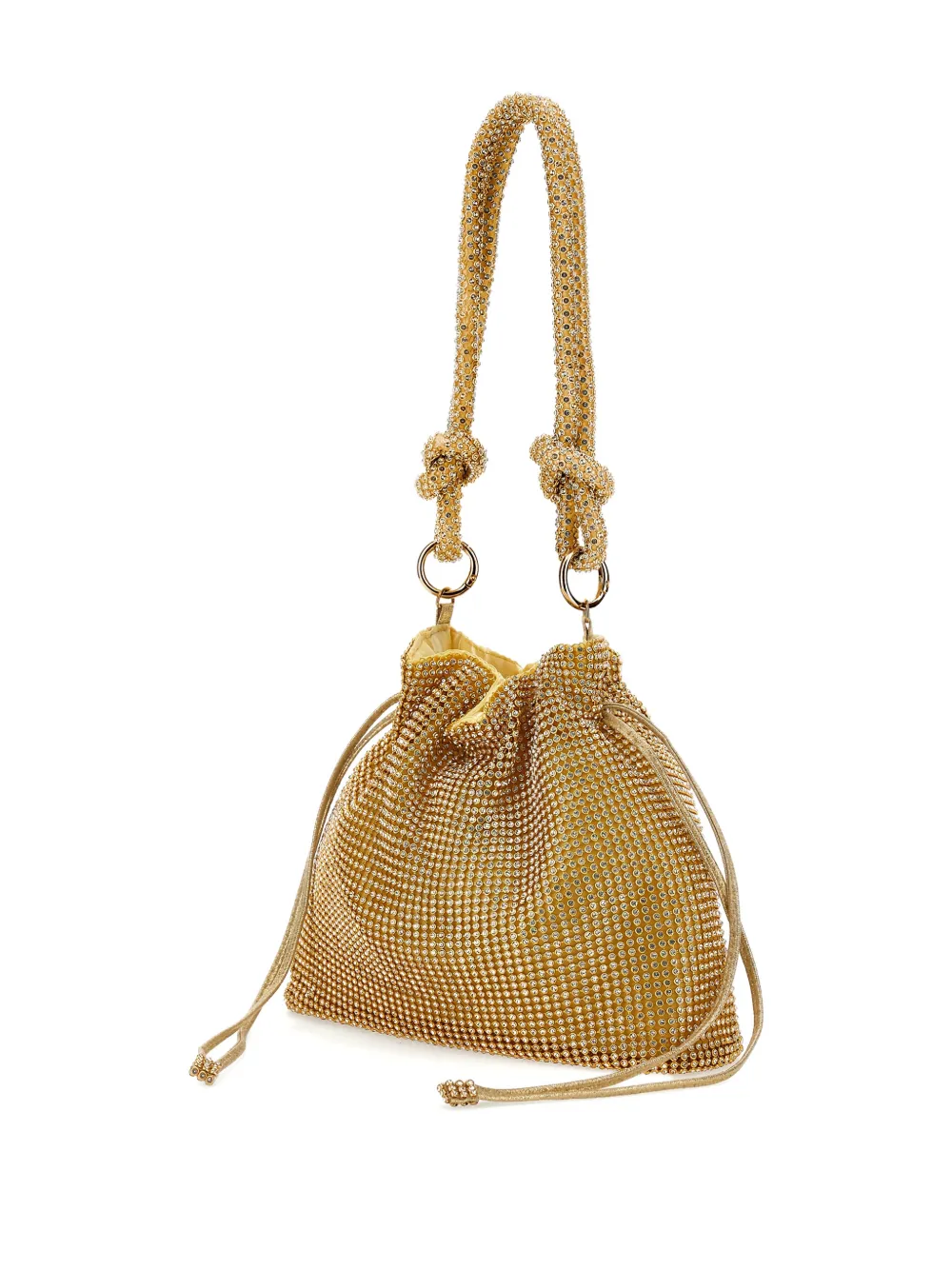  Monnalisa Embellished Drawstring Bag - Gold 