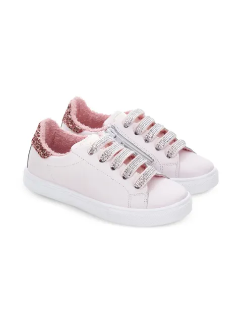 Monnalisa glitter embellished trainers