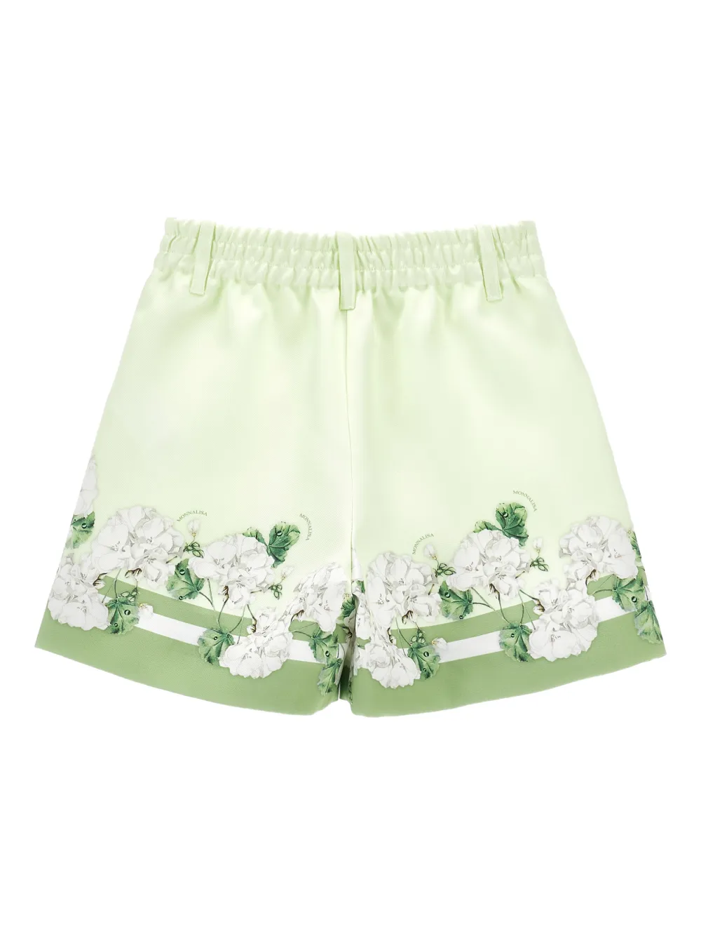  Monnalisa Floral-print Shorts - Green 