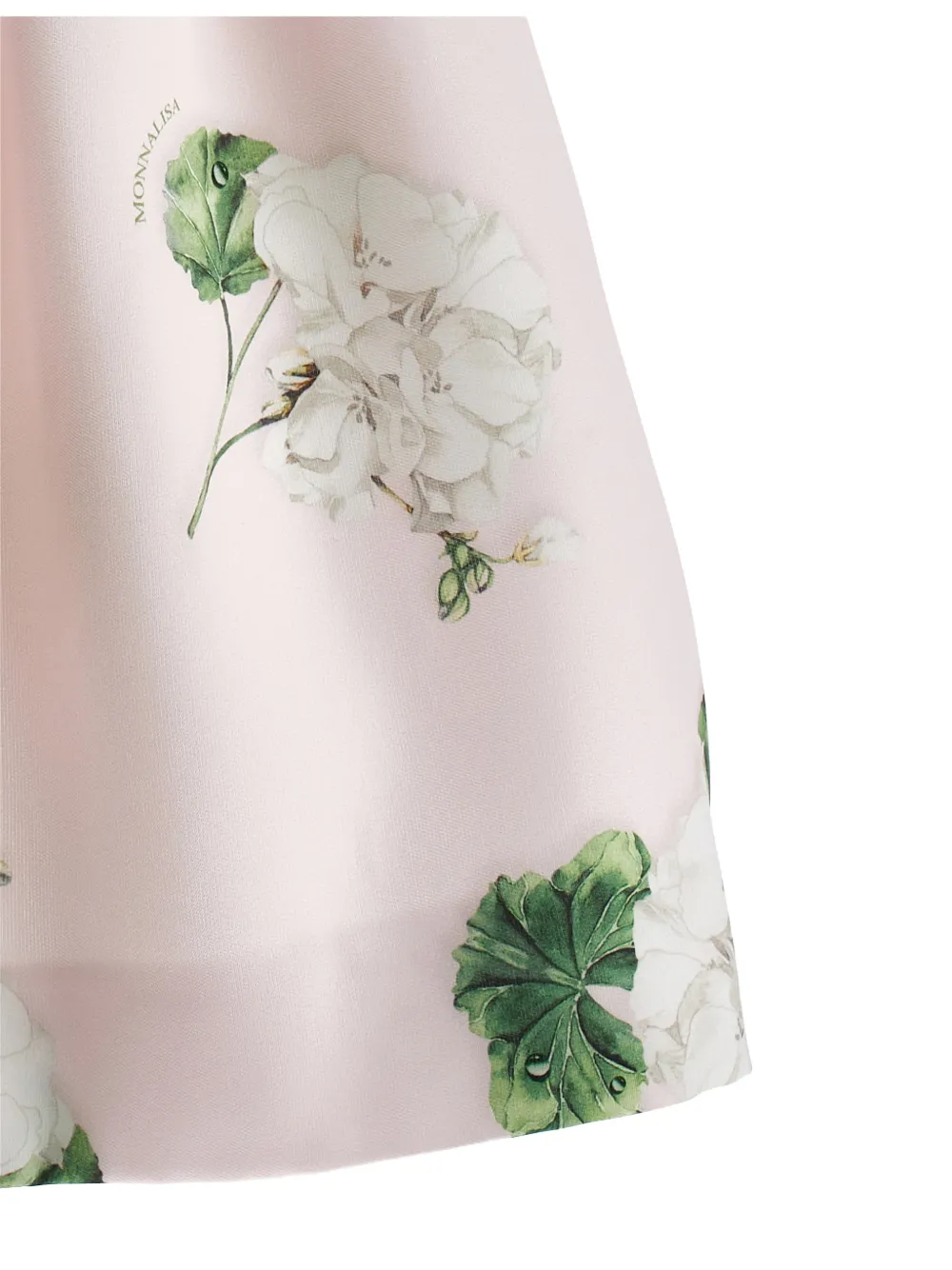 Monnalisa Jurk met bloemenprint en ceintuur Roze