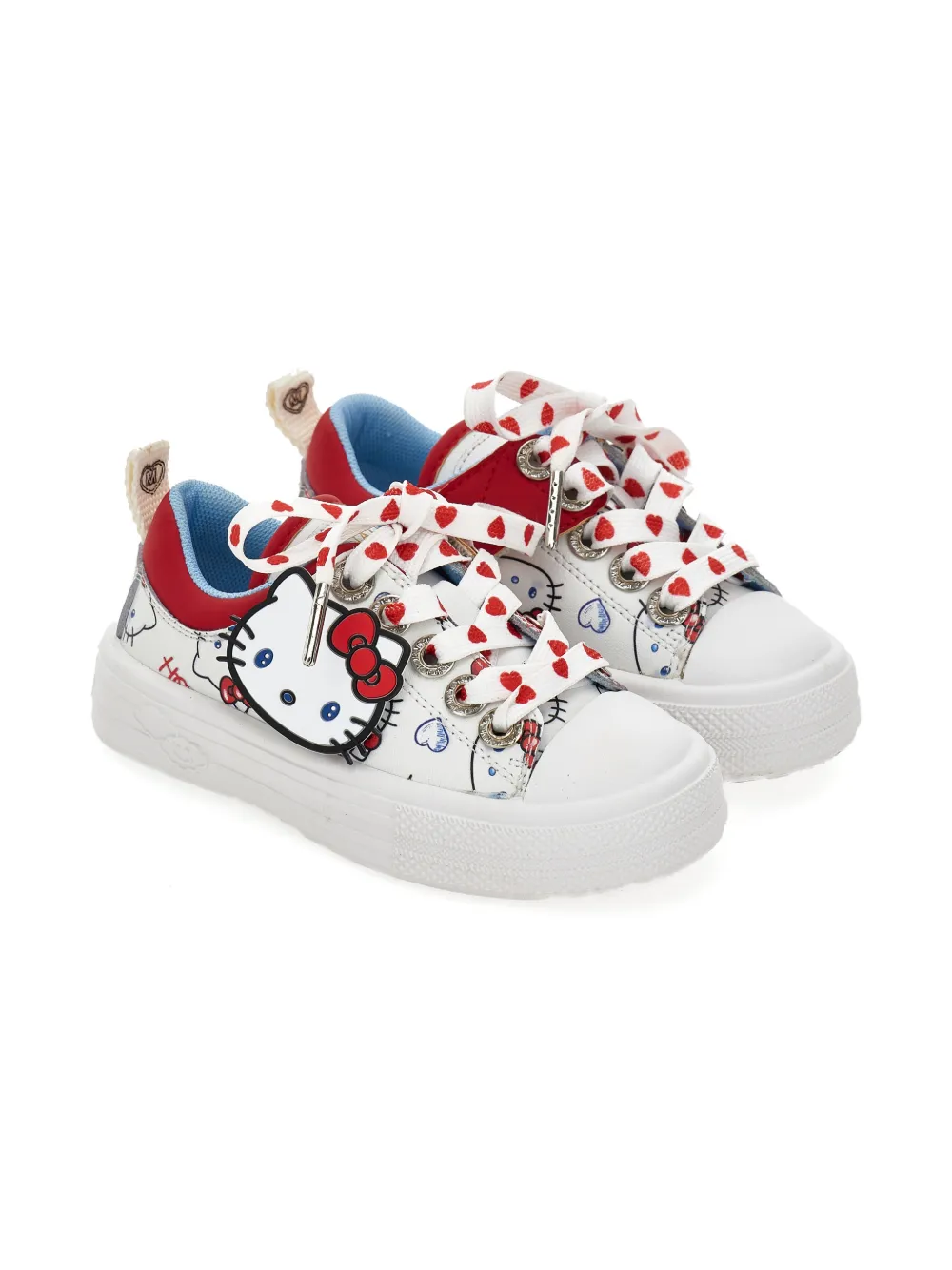 Monnalisa tenis con agujetas en colaboración con Hello Kitty | blanco | Image 1
