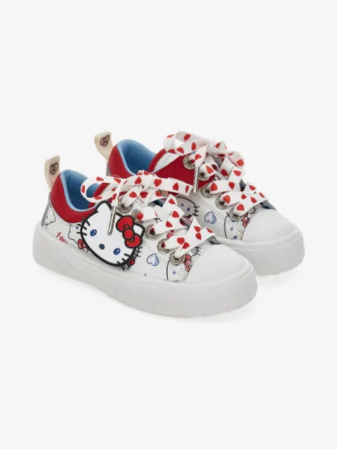 Monnalisa x Hello Kitty lace-up trainers