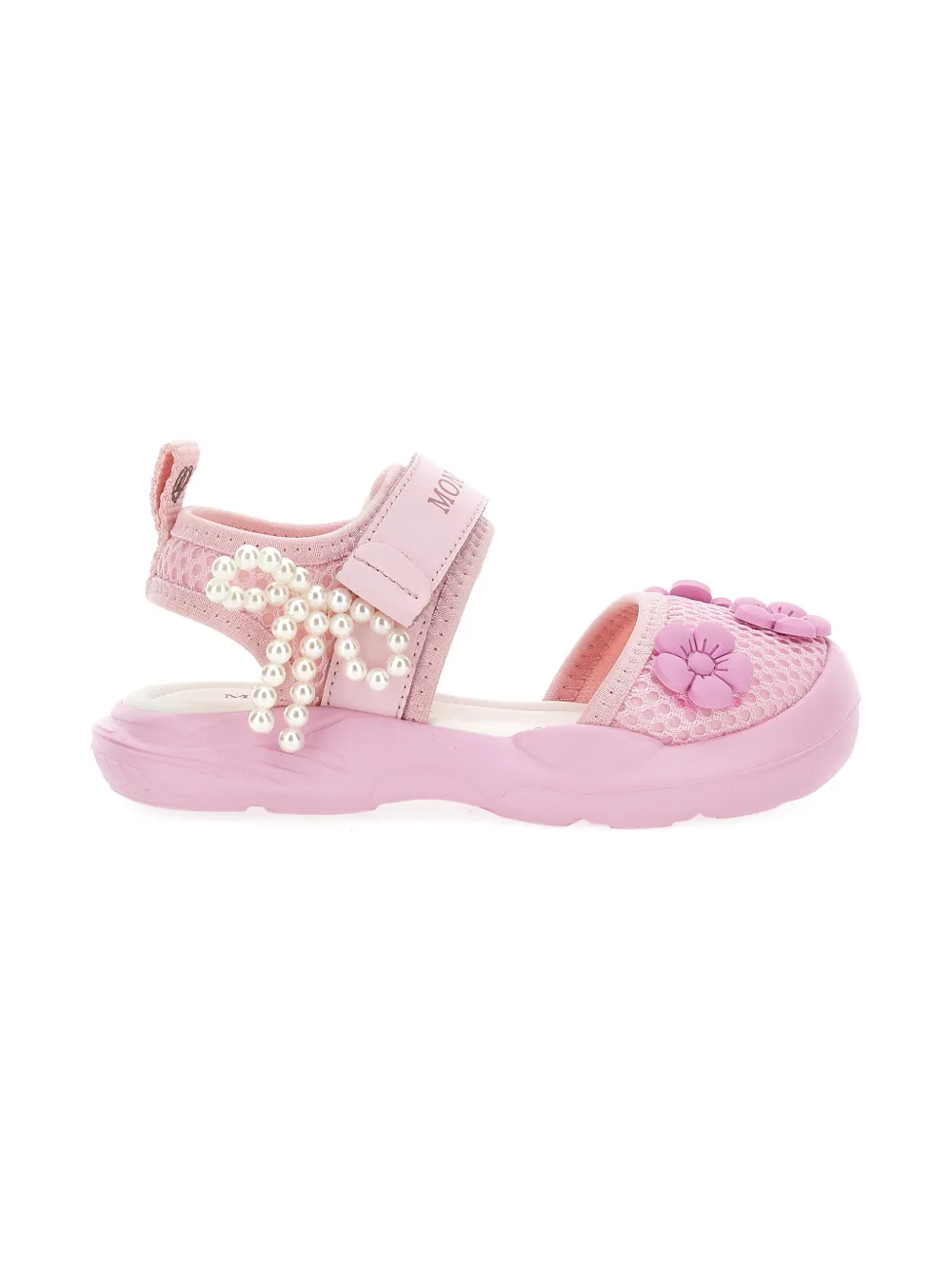 Monnalisa Sandalen met bloemparel Roze