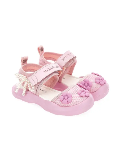 Monnalisa sandalias con perlas