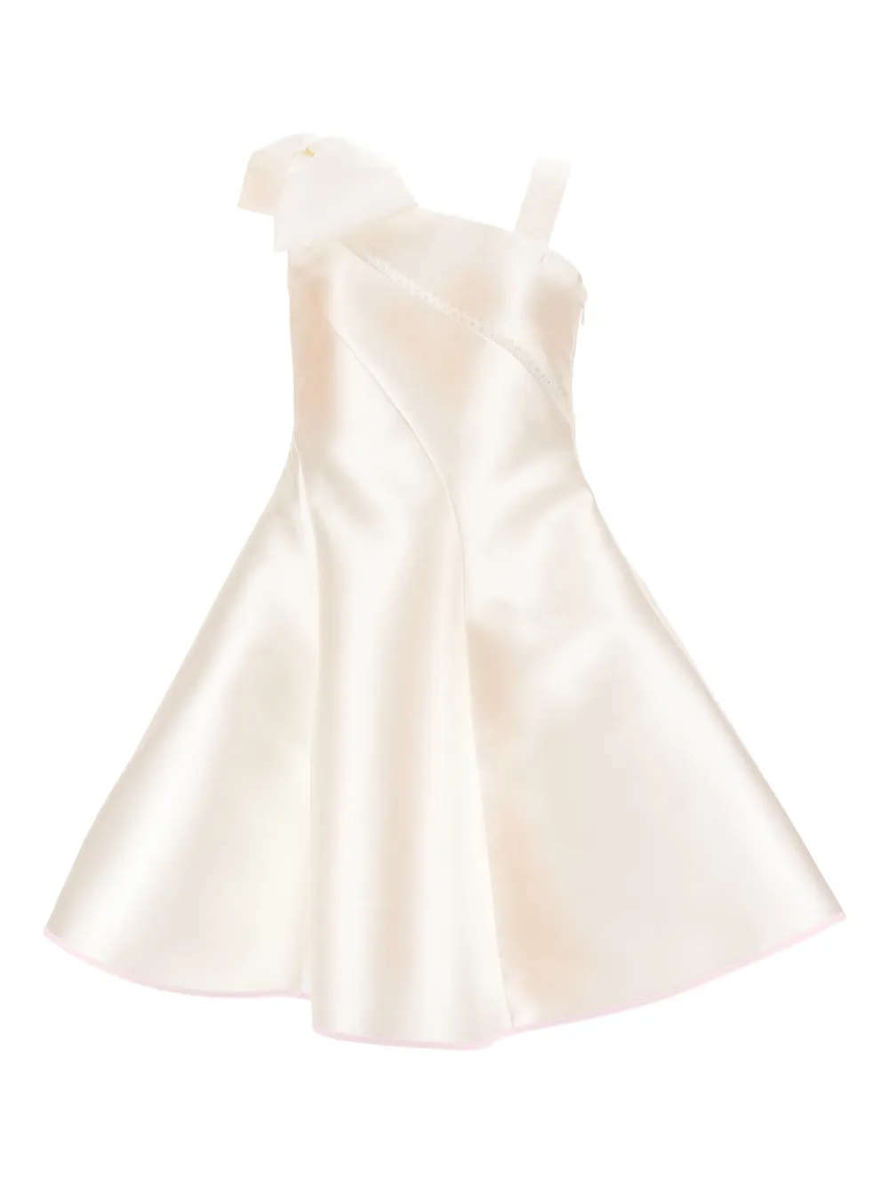 Monnalisa Abito con fiocco - Toni neutri