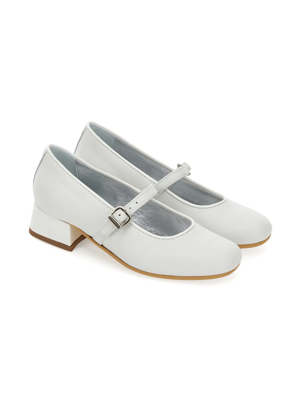 Monnalisa flats con correa y hebilla | blanco | Image 1