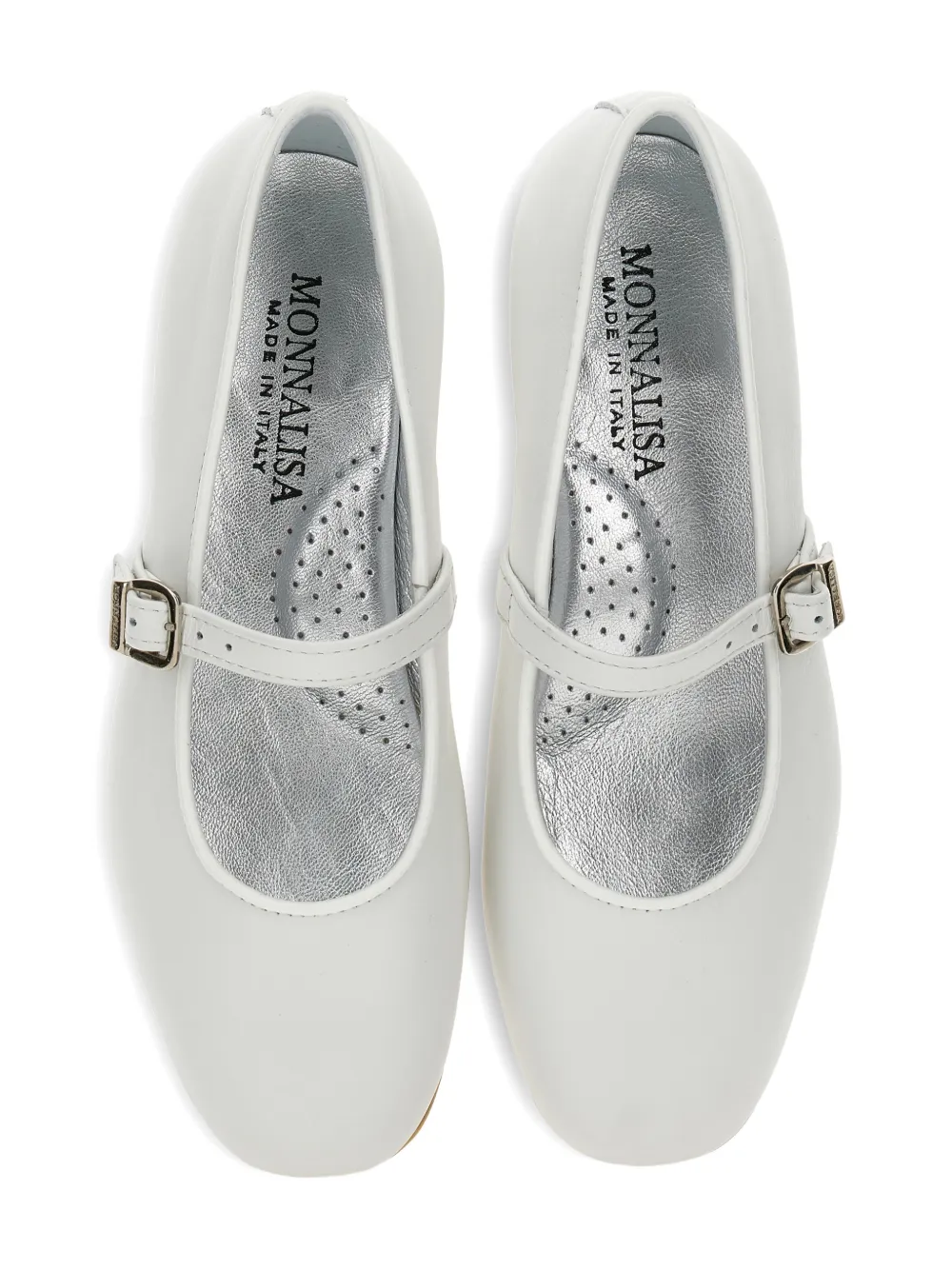 Monnalisa Ballerina's met gesp Wit