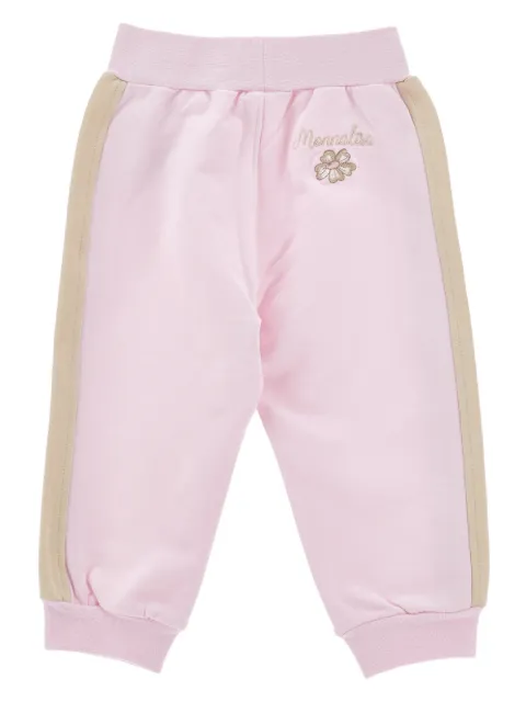 Monnalisa logo-embroidered trousers