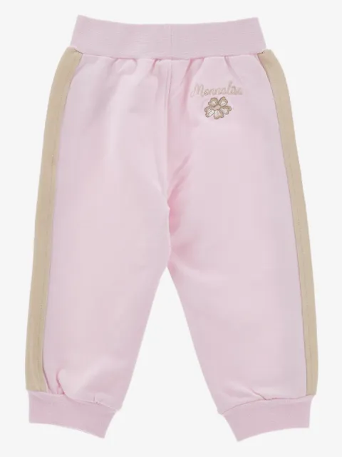 Monnalisa pantalon à logo brodé