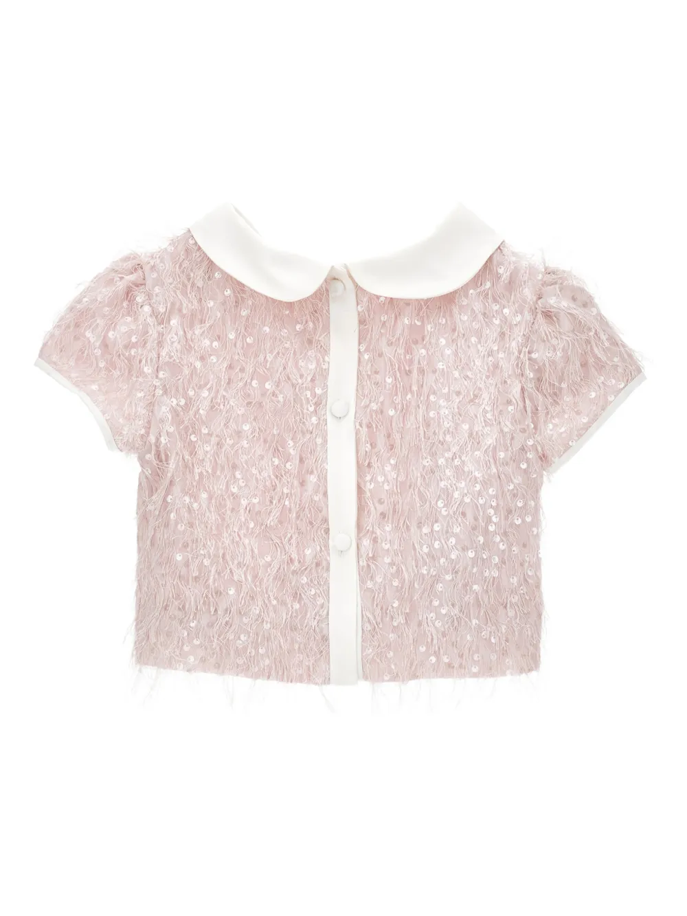 Monnalisa collared embellished top | Girls Blouses | Image 2
