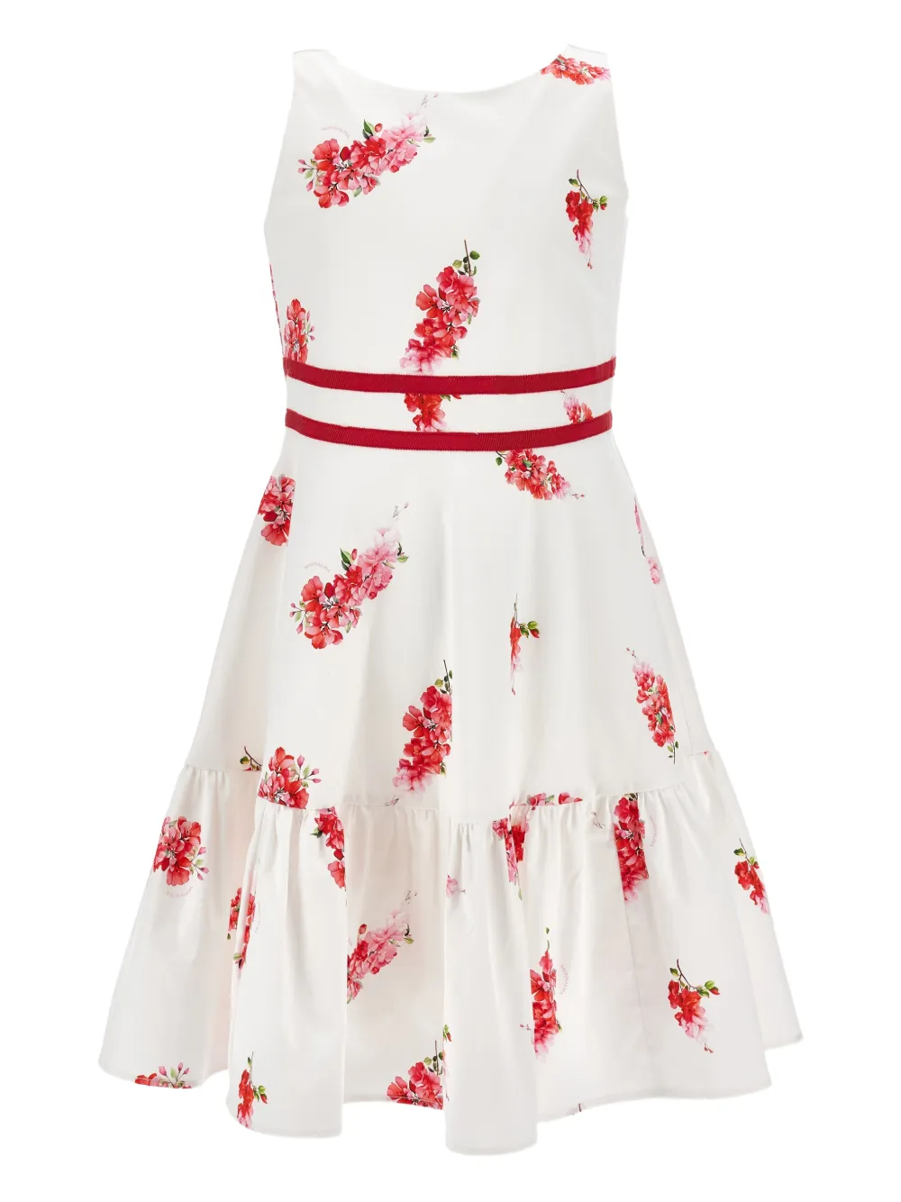 Monnalisa Abito a fiori - Bianco