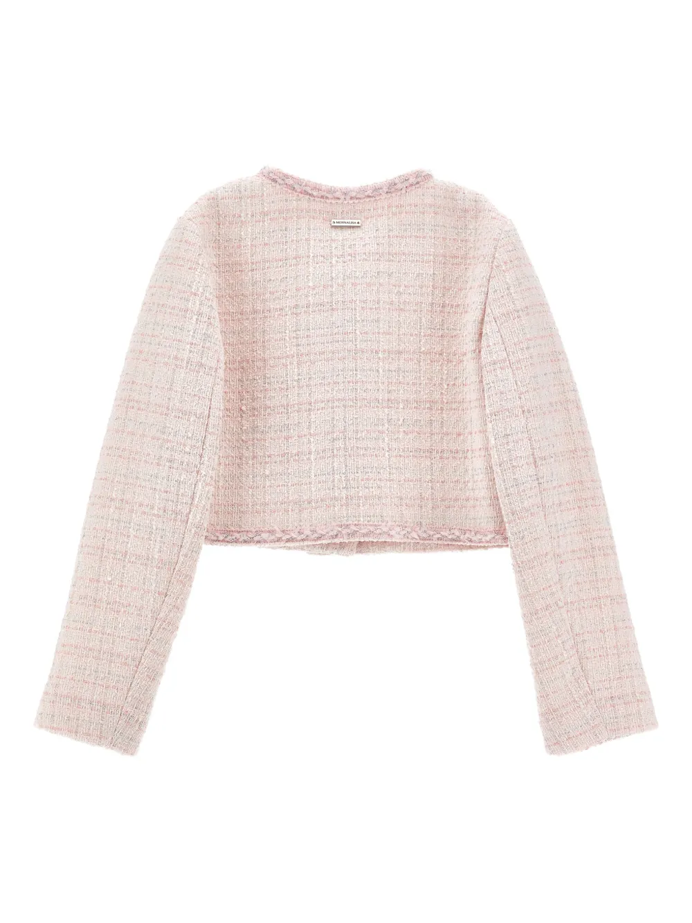 Monnalisa Tweed jack met knopen Roze