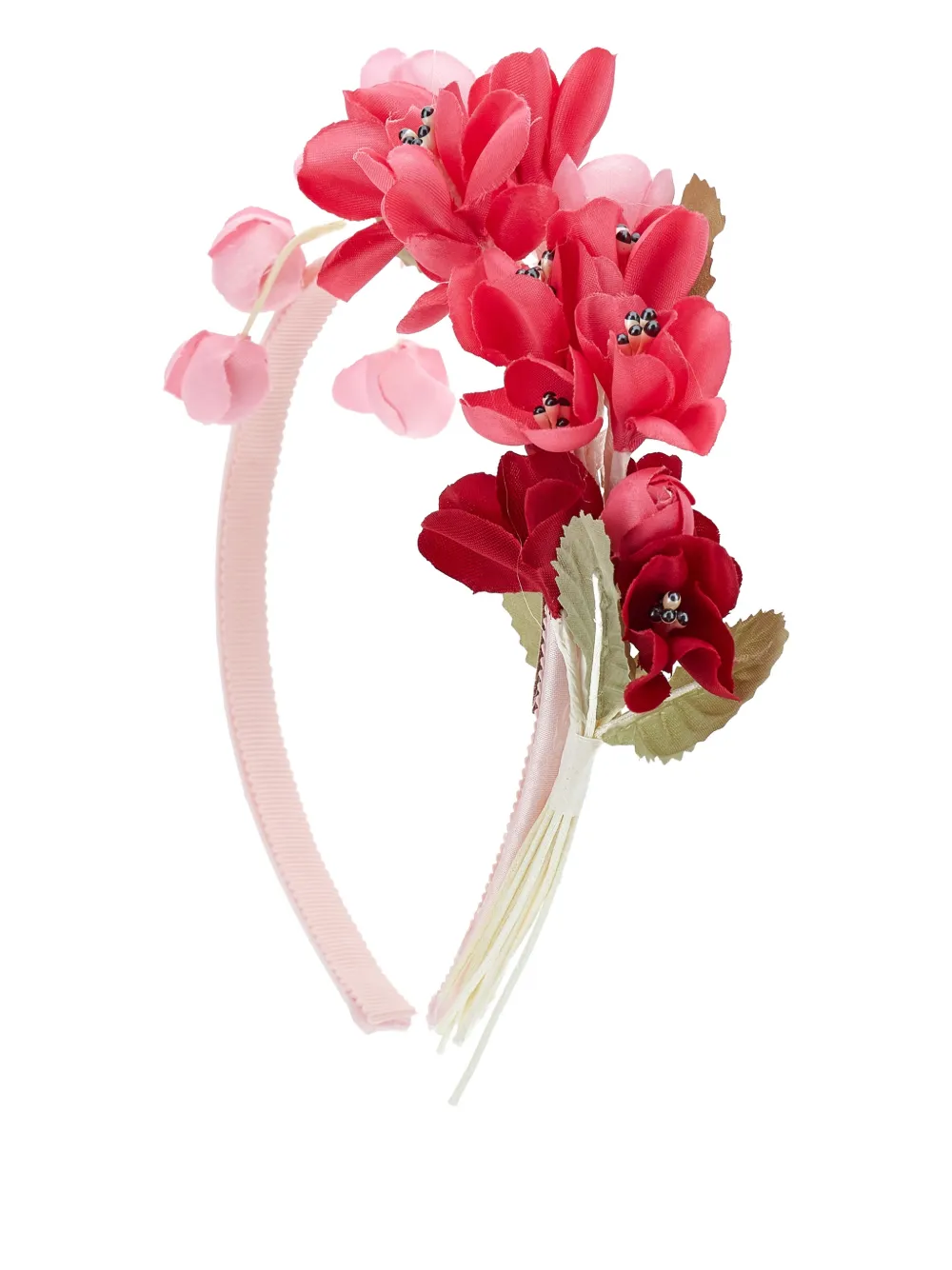 Monnalisa Haaraccessoire verfraaid met bloemen Rood