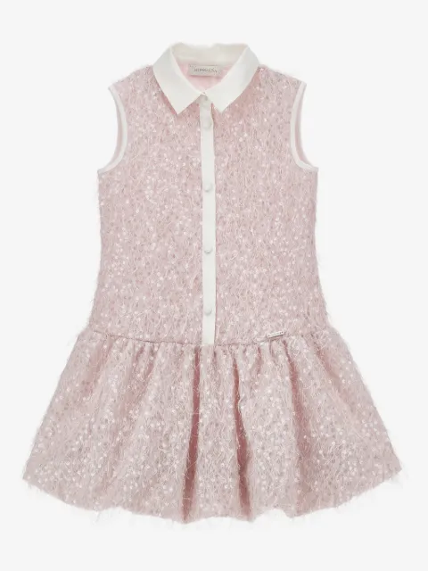 Monnalisa vestido bordado con lentejuelas