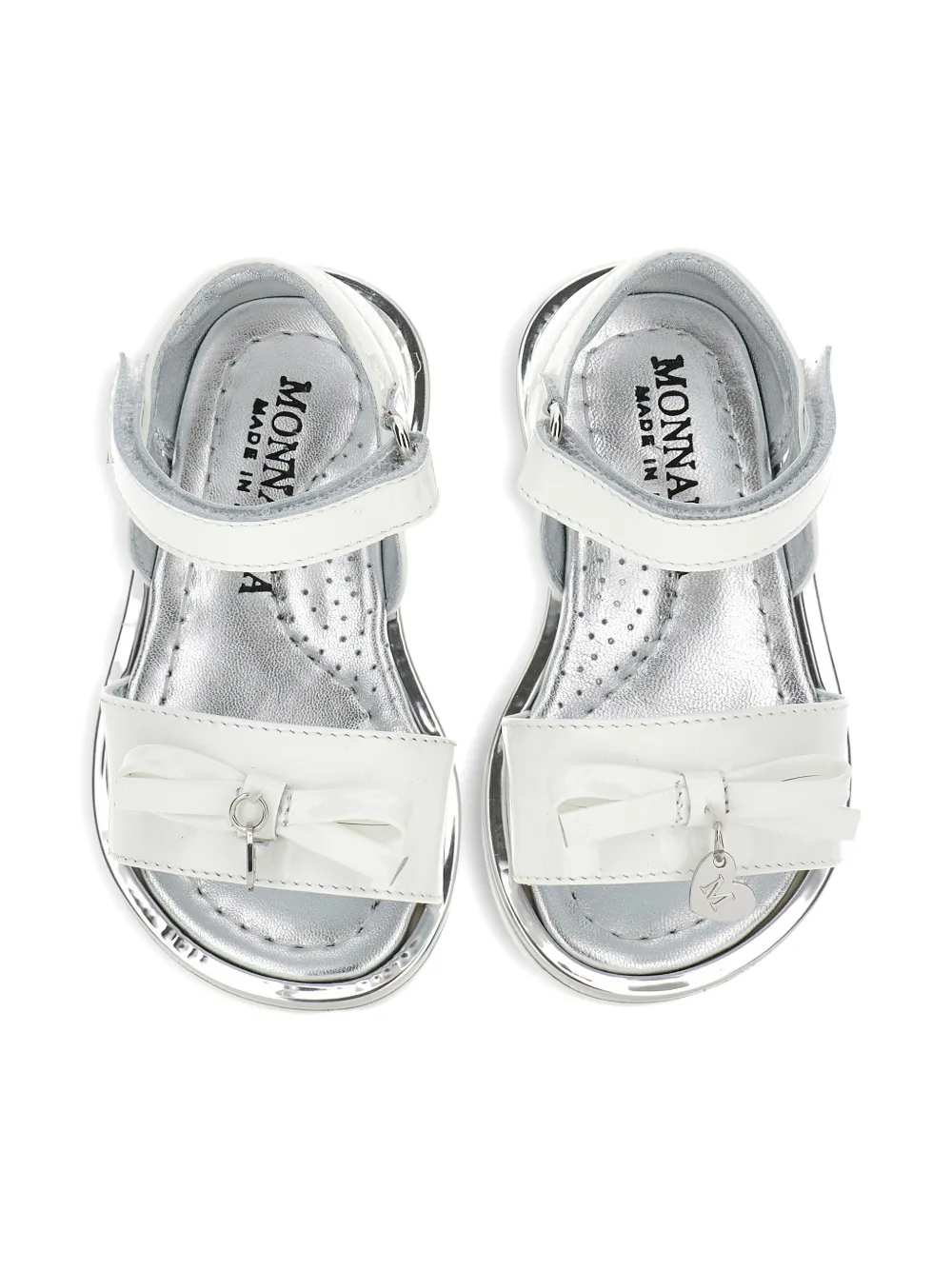 Monnalisa Sandalen met strikdetail Wit