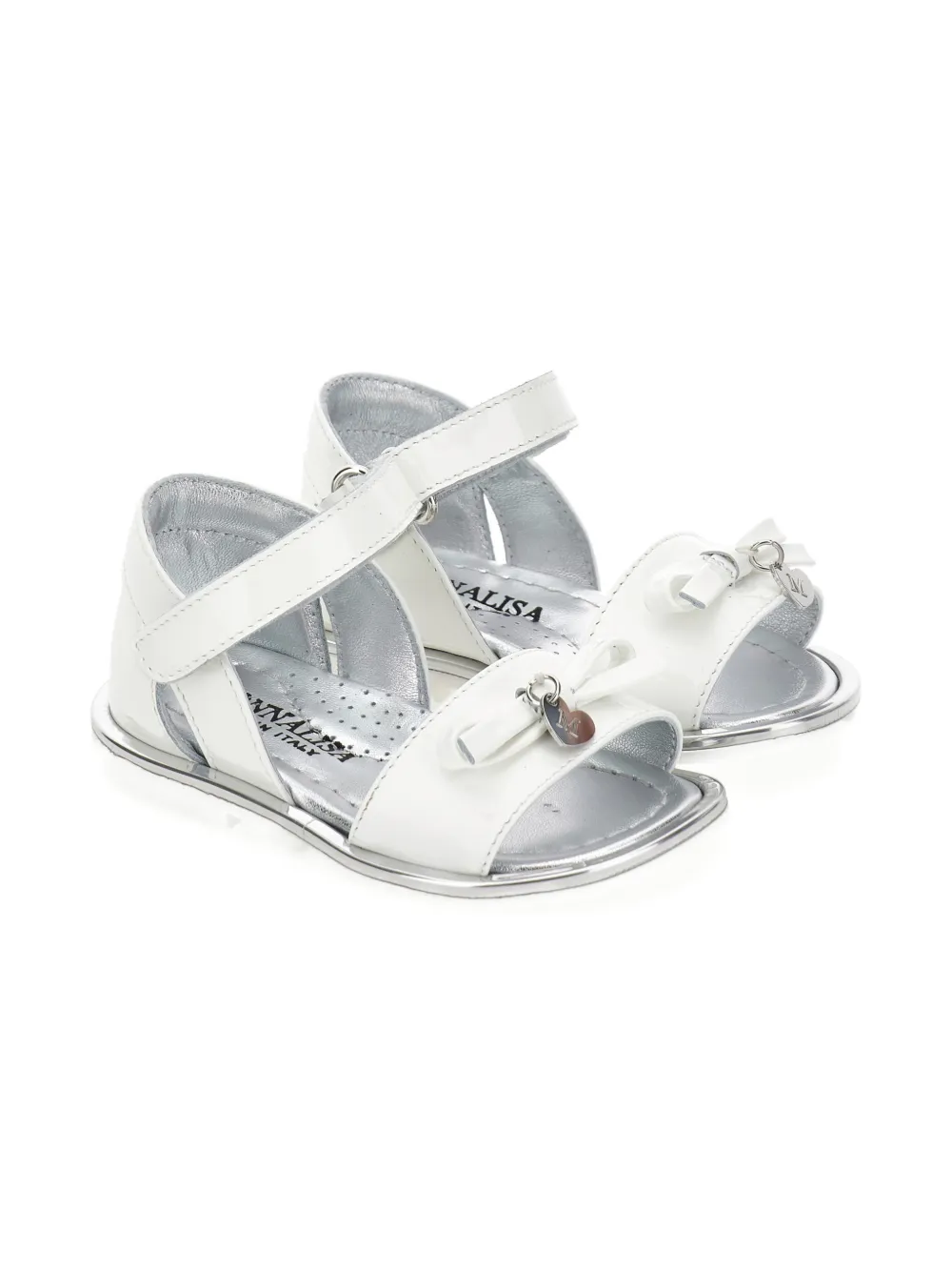 Monnalisa Babies' Bow-detail Sandals In White