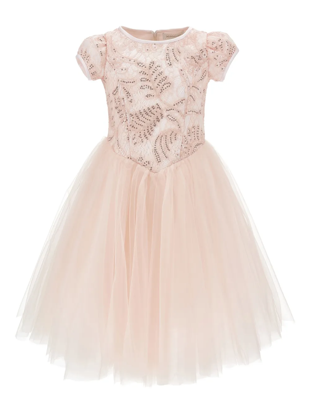 Monnalisa Abito con paillettes - Rosa