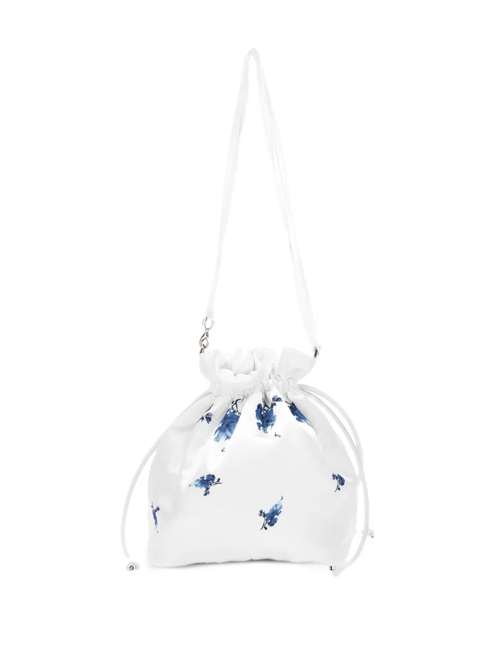 Monnalisa Borsa a fiori con coulisse - Bianco