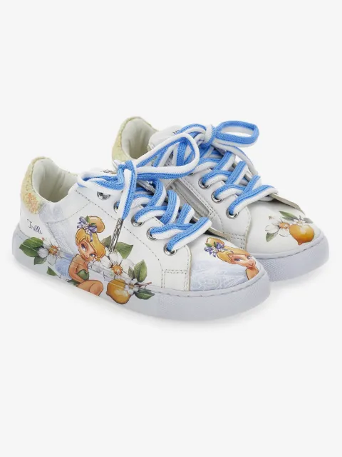 Monnalisa x Disney glitter appliqué trainers