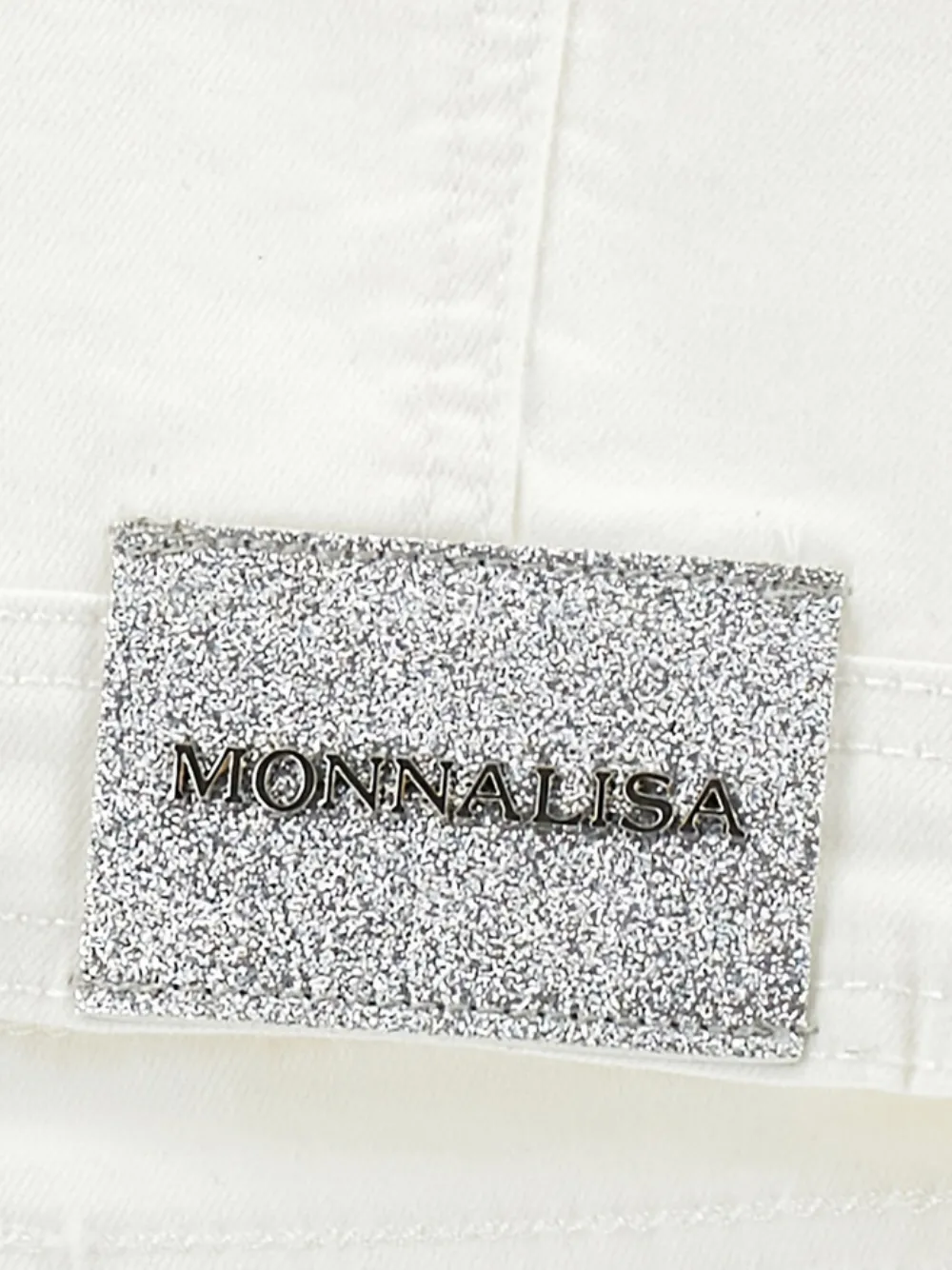 Monnalisa Jack met kristallen Wit