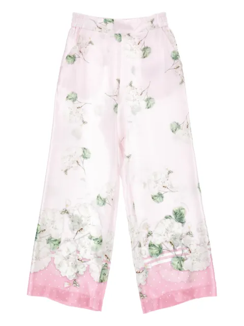 Monnalisa floral-print trousers