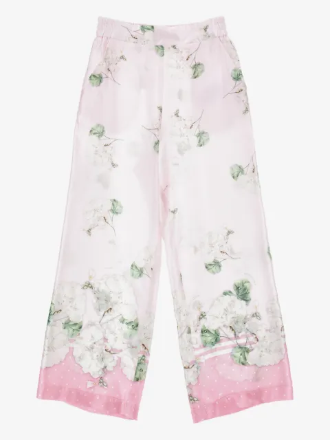 Monnalisa pantalon à fleurs