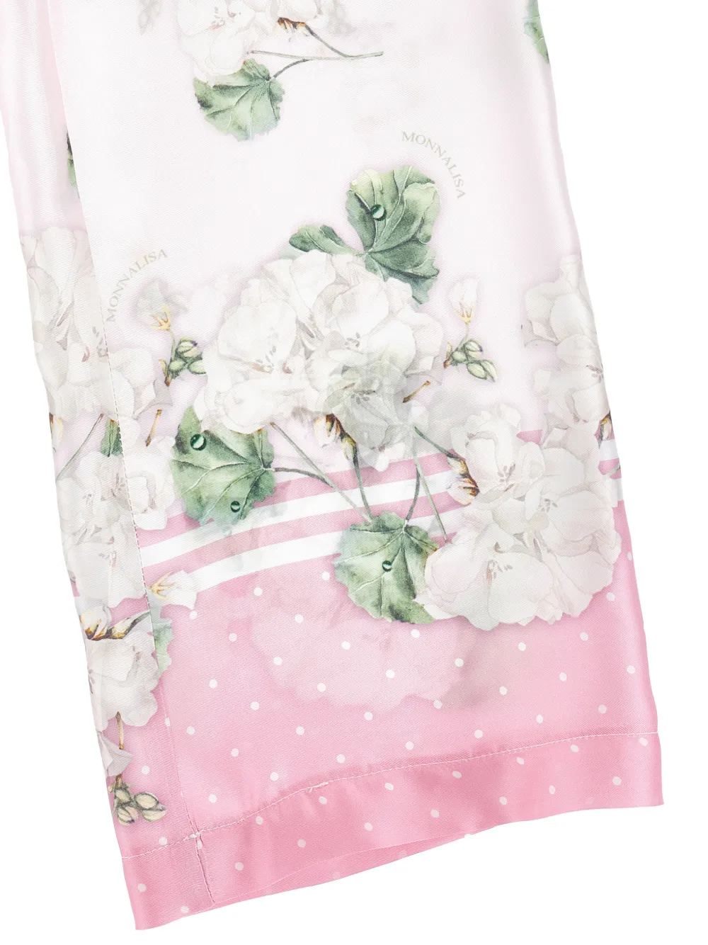  Monnalisa Pantalones Con Estampado Floral - Rosa 