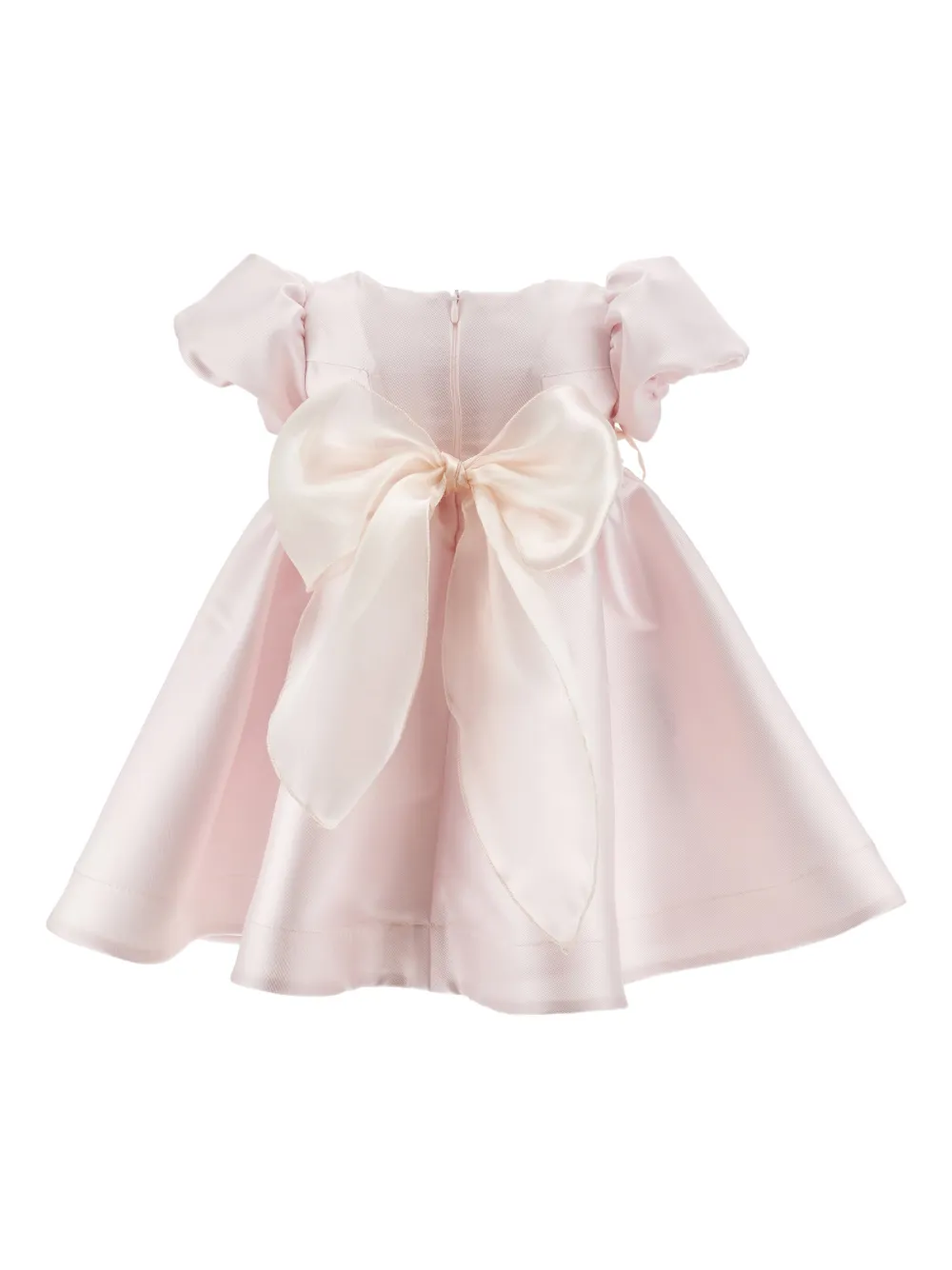 Monnalisa Jurk met strik en bloemenprint - Roze