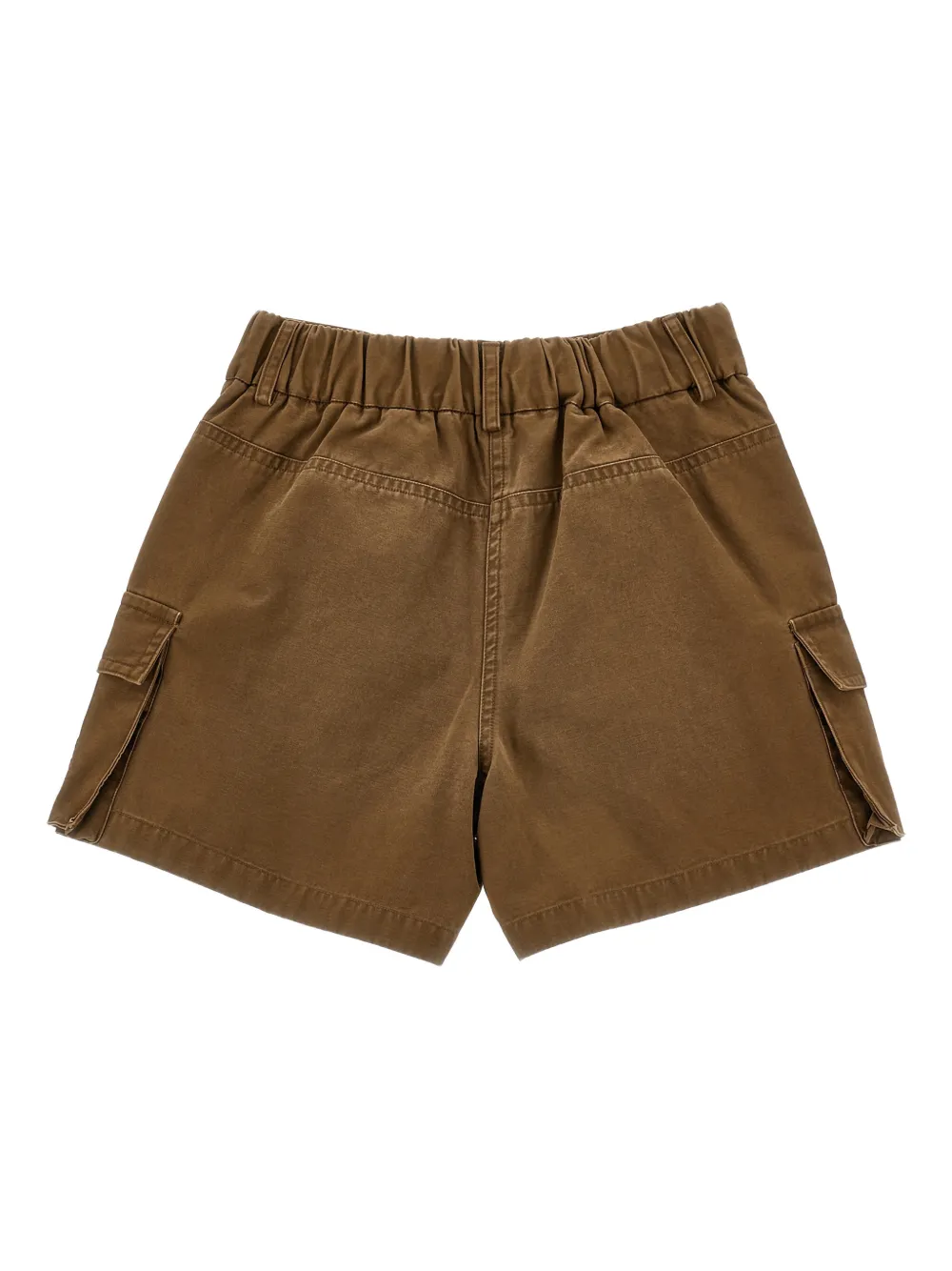 Monnalisa Shorts met geborduurd detail en cargo zak Bruin