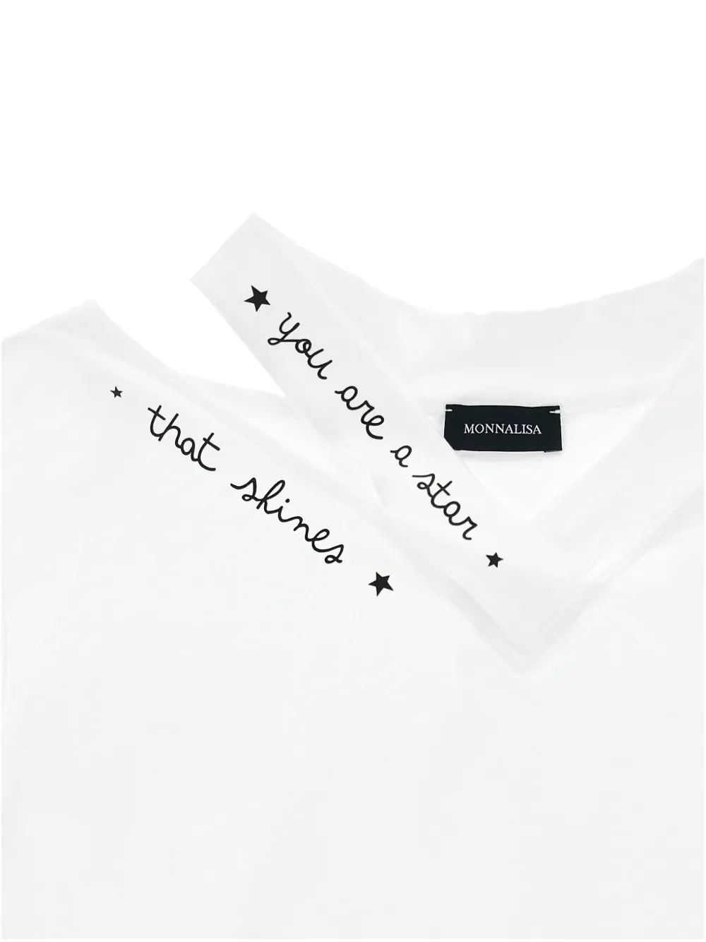 Monnalisa T-shirt met uitgesneden details Wit