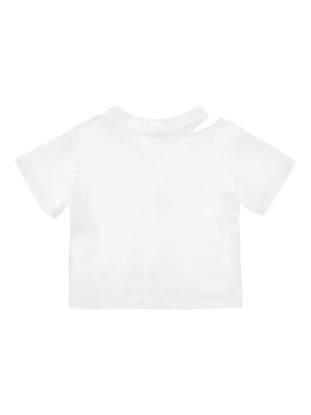 Monnalisa T-shirt met uitgesneden details Wit