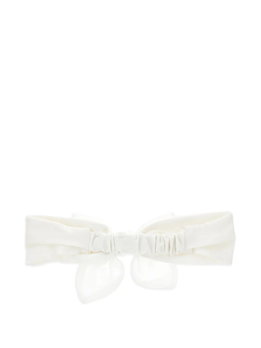 Monnalisa Haarband met strikdetail - Wit