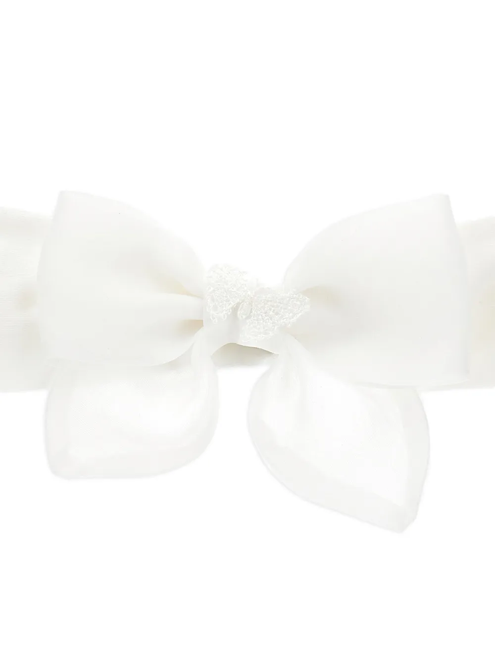 Monnalisa Haarband met strikdetail Wit