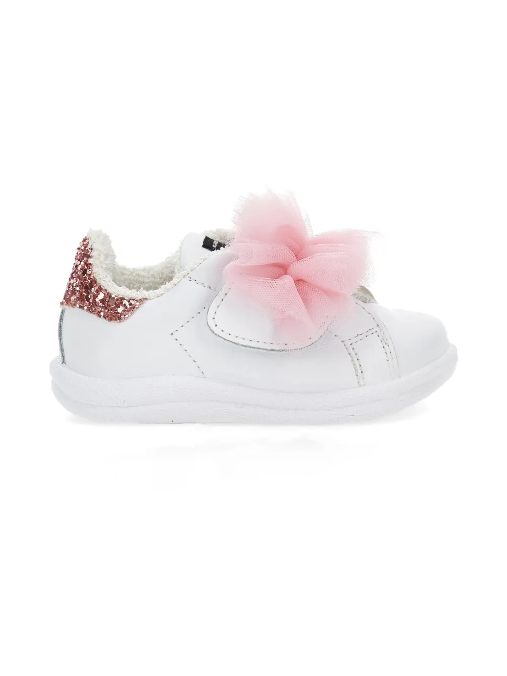 Monnalisa Sneakers met tulen detail Wit