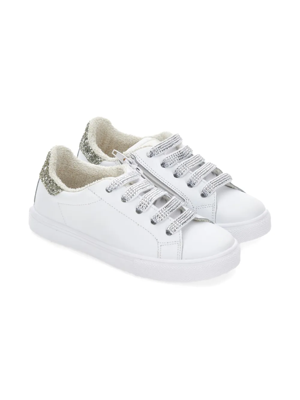 Monnalisa Sneakers con glitter - Bianco