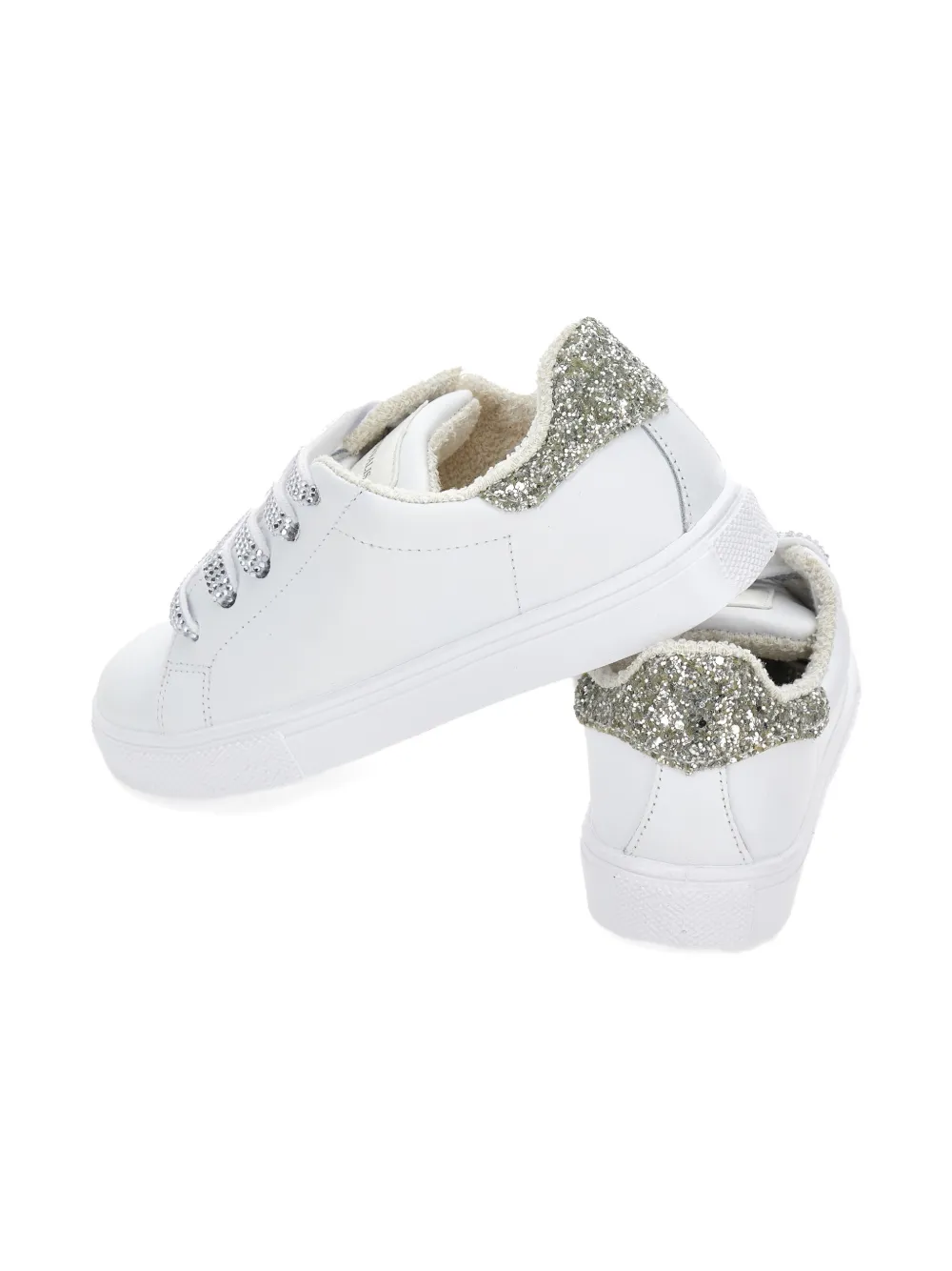 Monnalisa Sneakers verfraaid met glitters Wit
