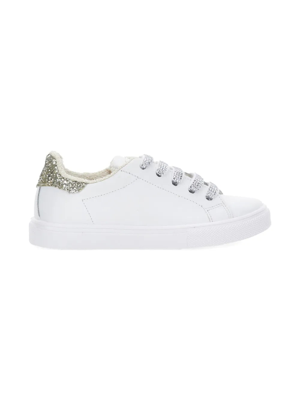 Monnalisa Sneakers verfraaid met glitters Wit