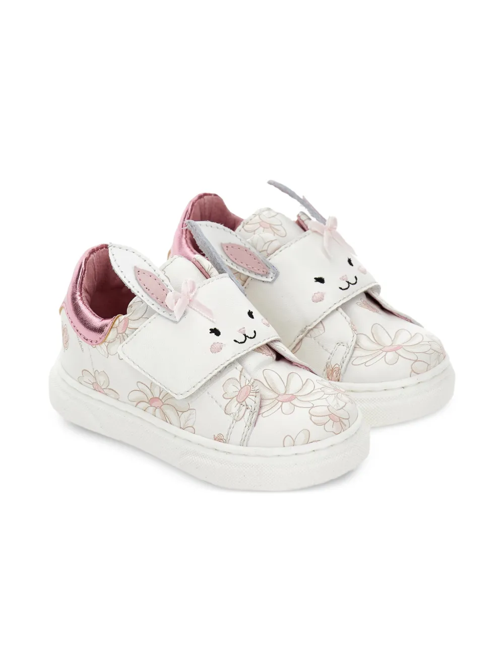 Monnalisa Sneakers con stampa floreale - Bianco