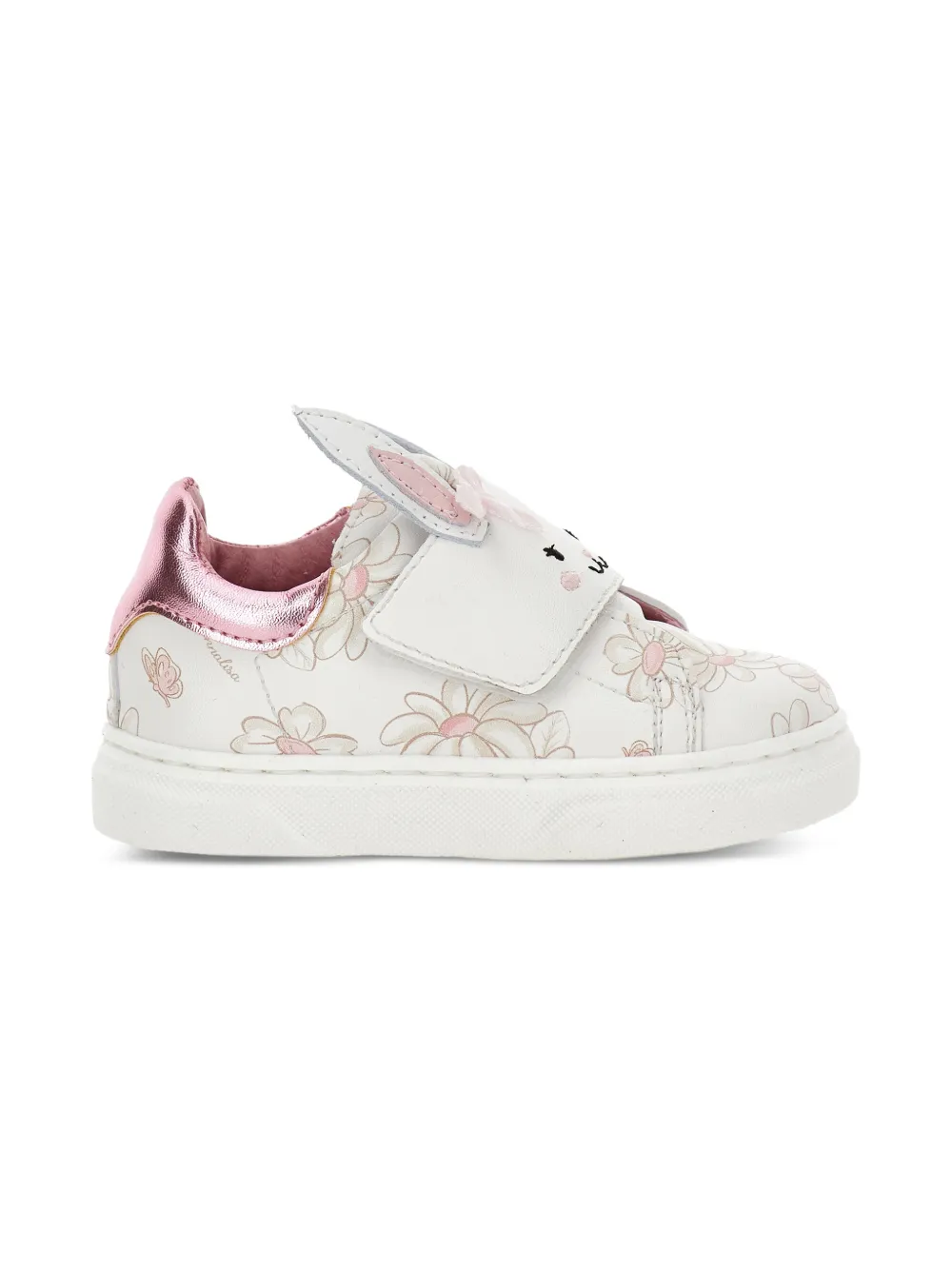 Monnalisa Sneakers met bloemenprint Wit