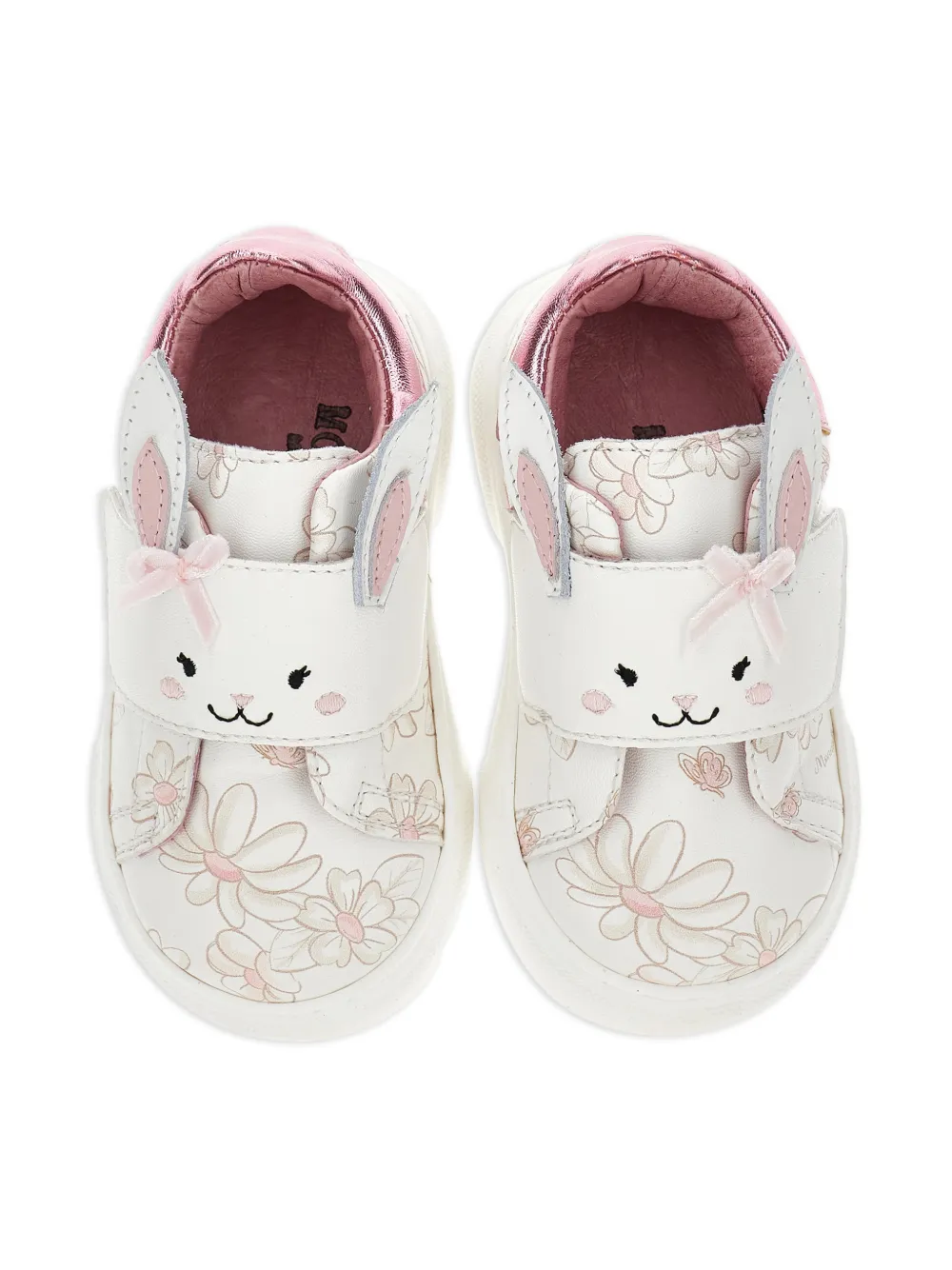 Monnalisa Sneakers met bloemenprint Wit