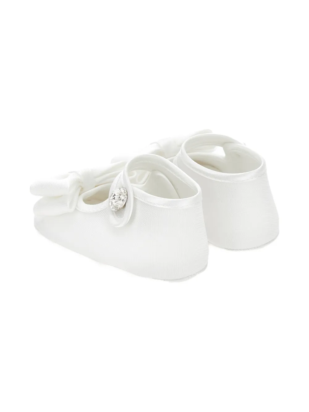 Monnalisa Slofjes verfraaid met strik Wit