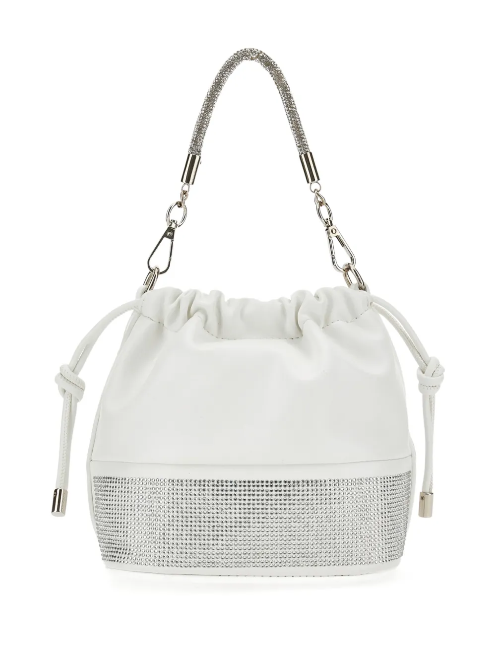 Monnalisa Tas met trekkoord en stras - Wit