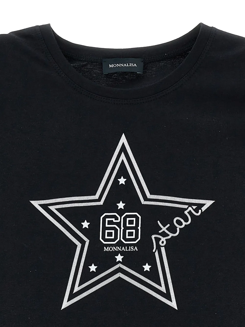 Star-Print Cold-Shoulder T-Shirt